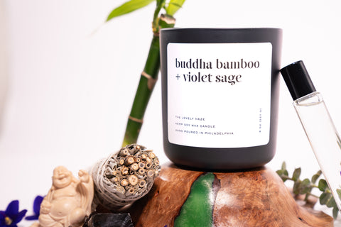 Buddha Bamboo + Violet Sage
