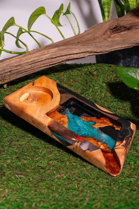 Hand Carved Rolling Tray