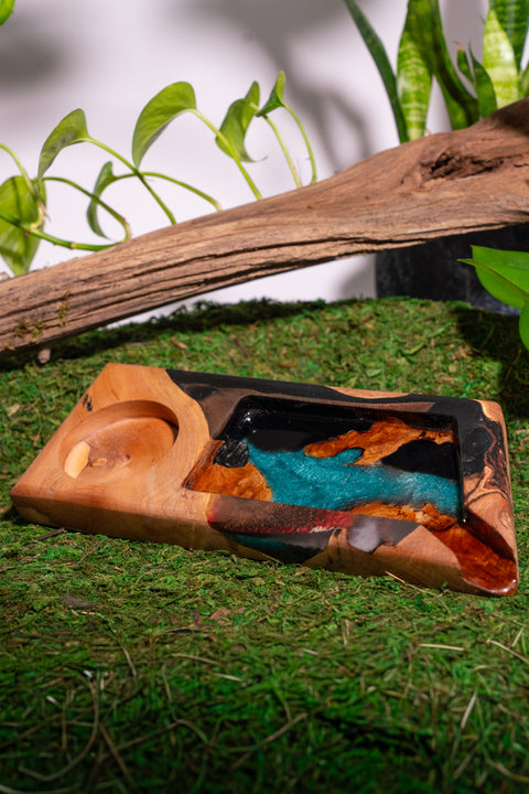 Hand Carved Rolling Tray